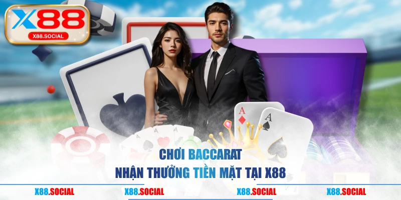 Chơi baccarat nhận thưởng tiền mặt tại X88